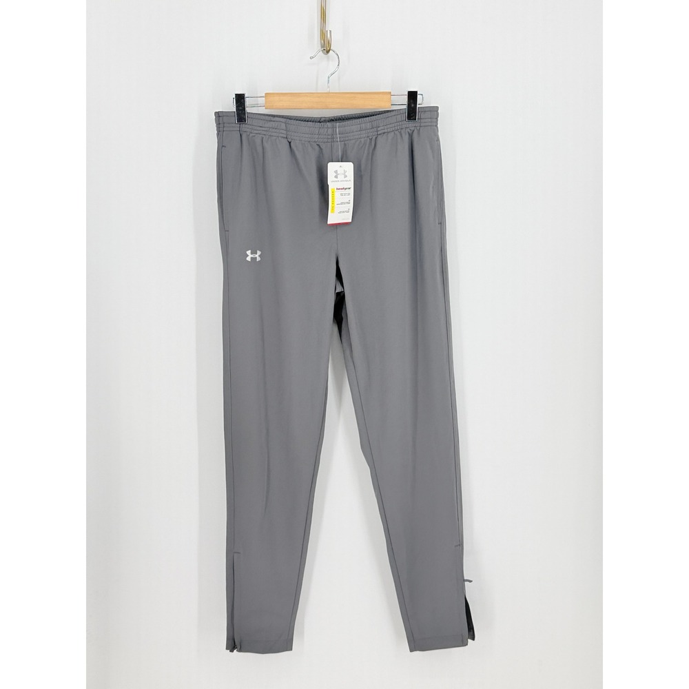 New Under Armour Womens HeatGear Loose Fit Zip Ankle Training Pants Size M Gear